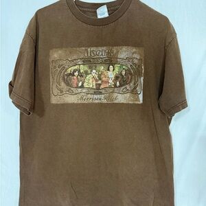 Vintage The Doors T Shirt Morrison Hotel Brown Y2K Rock Band